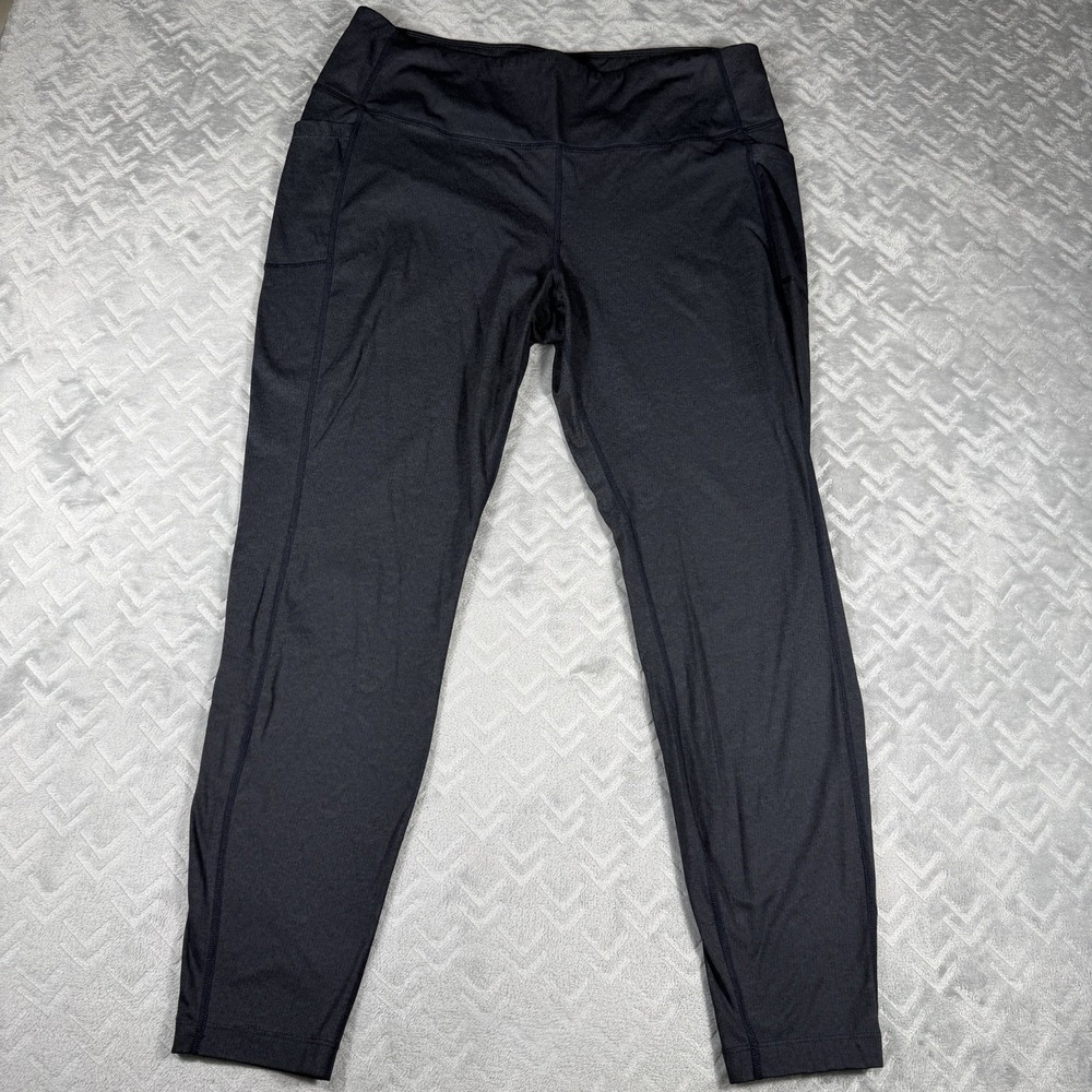 Mondetta Performance + Luxury Women's XXL Charcoal Gray High Rise Ankle Leggings
